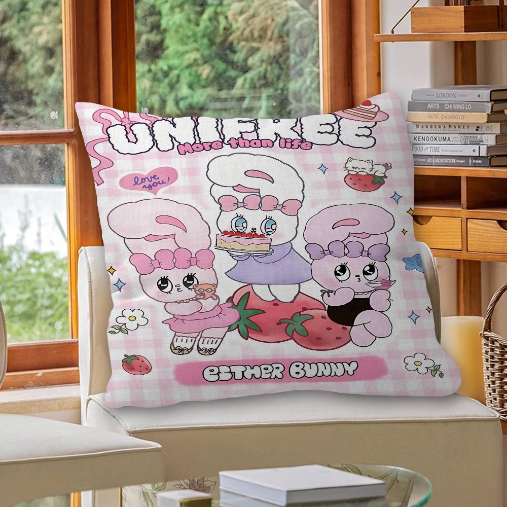 Cute E-Esther B-Bunny pillow cover sofa cushion cover home room decoration children gift