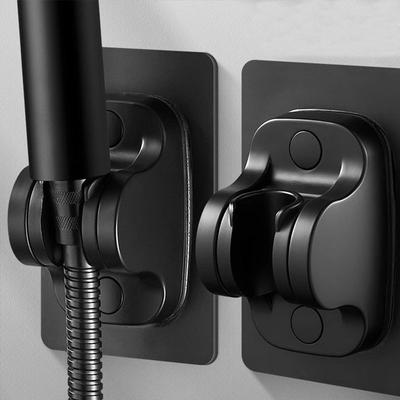 Zwart/Zilver Verstelbare Muurbeugel voor Douchekop Universele Douchekophouder Zonder Boren Houder voor Badkameraccessoires