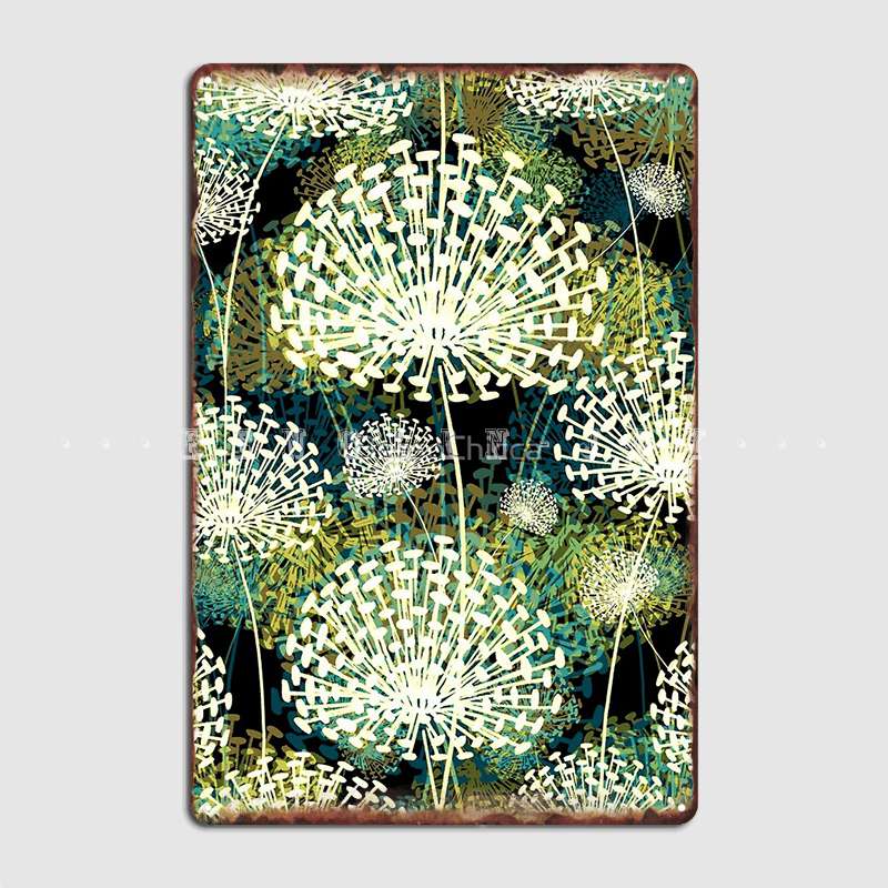 

Плакат с одуванчиками, металлическая доска, панно для паба, Настенный декор, жестяная вывеска, плакат