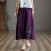 Half-body Skirt Women's Summer Casual Versatile Elastic Women's Skirt Loose Comfortable Large Size Pleated Skirt