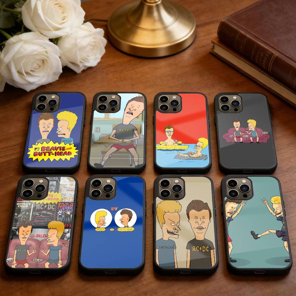 Cartoon B-Beavis And Butt-Head Phone Case For iPhone 17,16,15,14,13,Pro,Max,Plus,Magnetic For Magsafe Wireless Charging