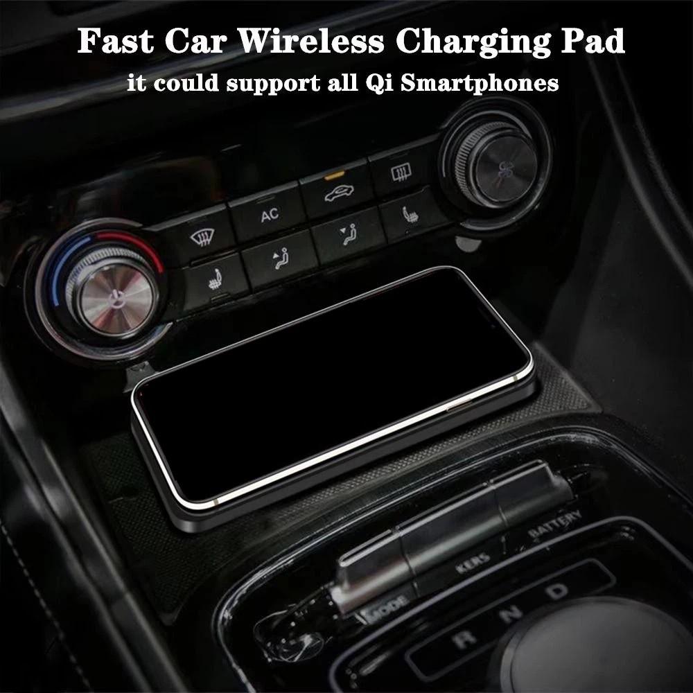 15W Wireless Car Charger Non-Slip Pad Auto Charging Pad Car Wireless Charger Dashboard Mount
