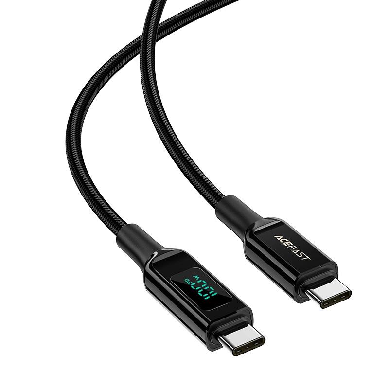 Kabel Acefast C6-03 Black Usb-C - Usb-C Pd Qc 100W 5A 480Mb/S 2M - Czarny