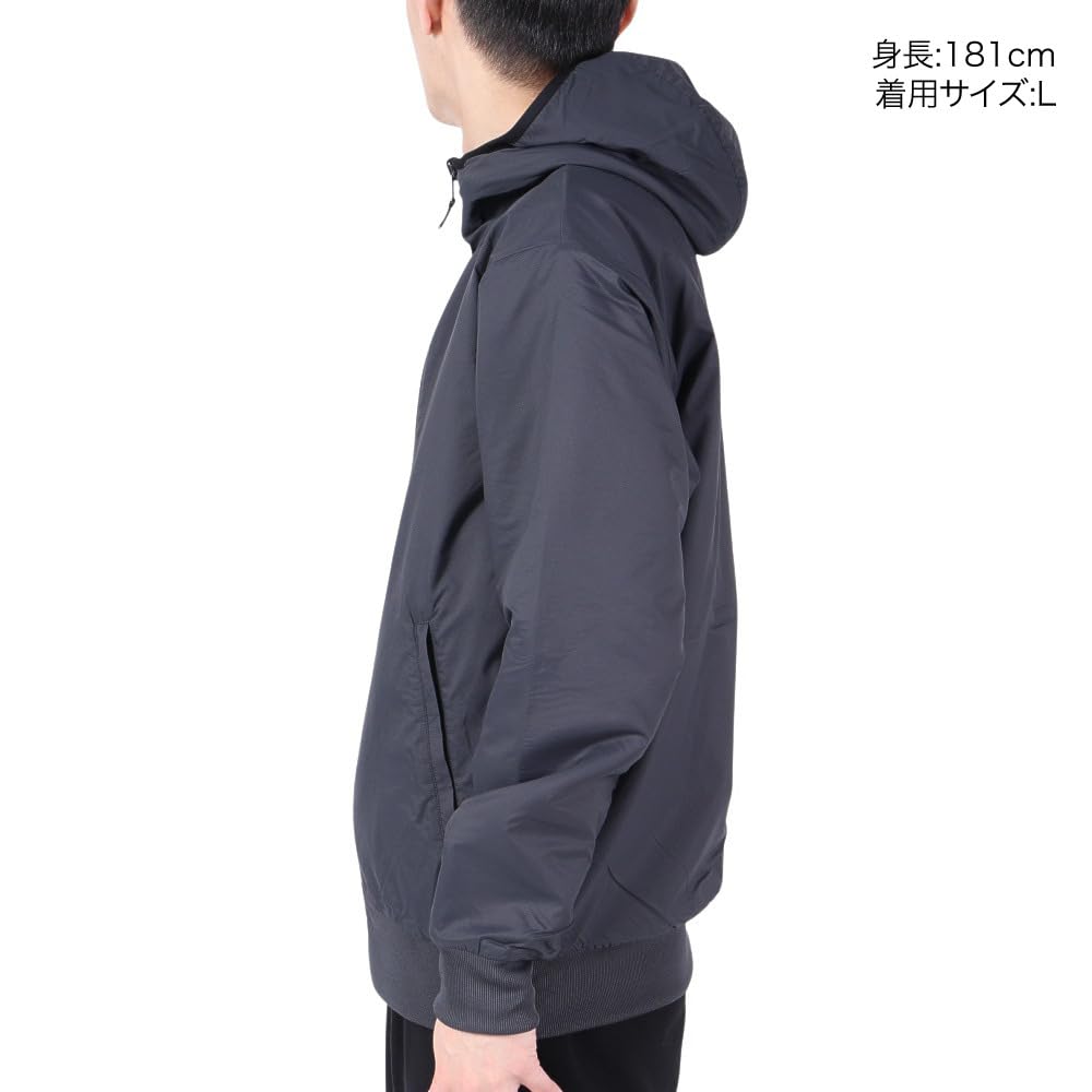 The North Face Reversible Tech Air Asphalt Size XL Men's Hoodie, Stretch, Anti-Static, Gray/Mixed Charcoal,