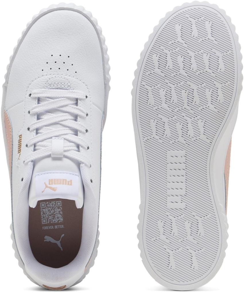 Женские кроссовки Puma Carina 3.0 белый/розовый кварц/золото