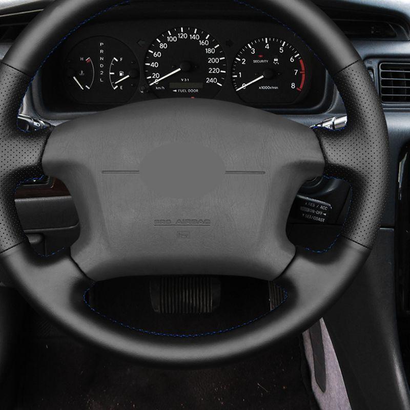 Auto-Lenkradbezug Für Toyota 4Runner Camry Corolla Sienna Tundra 1998 1999 2000 2001-2003 DIY Schwarzes Kunstleder