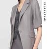 ELLASSAY Women's Wrinkle-Resistant Slim-Fit Short-Sleeve Blazer