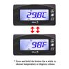 A58X-Motorcycle 3 In 1 LED Digital Water Temperature Voltmeter Time Display Mini Trument Panel Accessories
