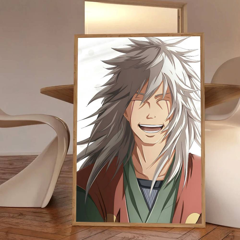Anime Characters Cool Jiraiya Manga Posters HD Print Vintage Wall Art Decor for Home Study Room