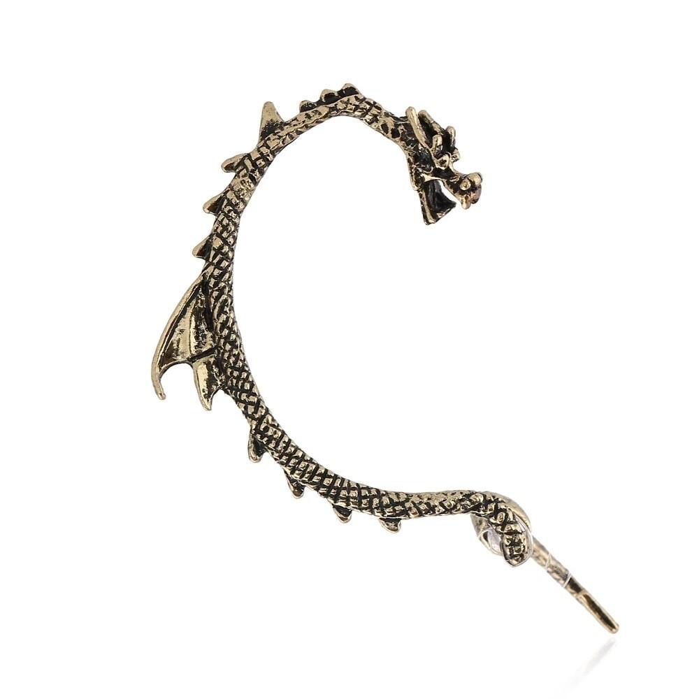 Exaggerated Vintage Punk Ear Pendants With Metallic Finish For Creative Style