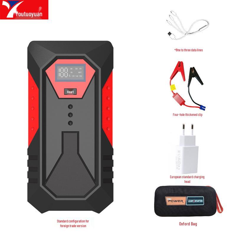 12V Car Emergency Jump Starter - Vehicle Battery Booster Device