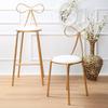 Moderne Nordic IJzeren Rugleuning Make-up & Eetkamerstoel