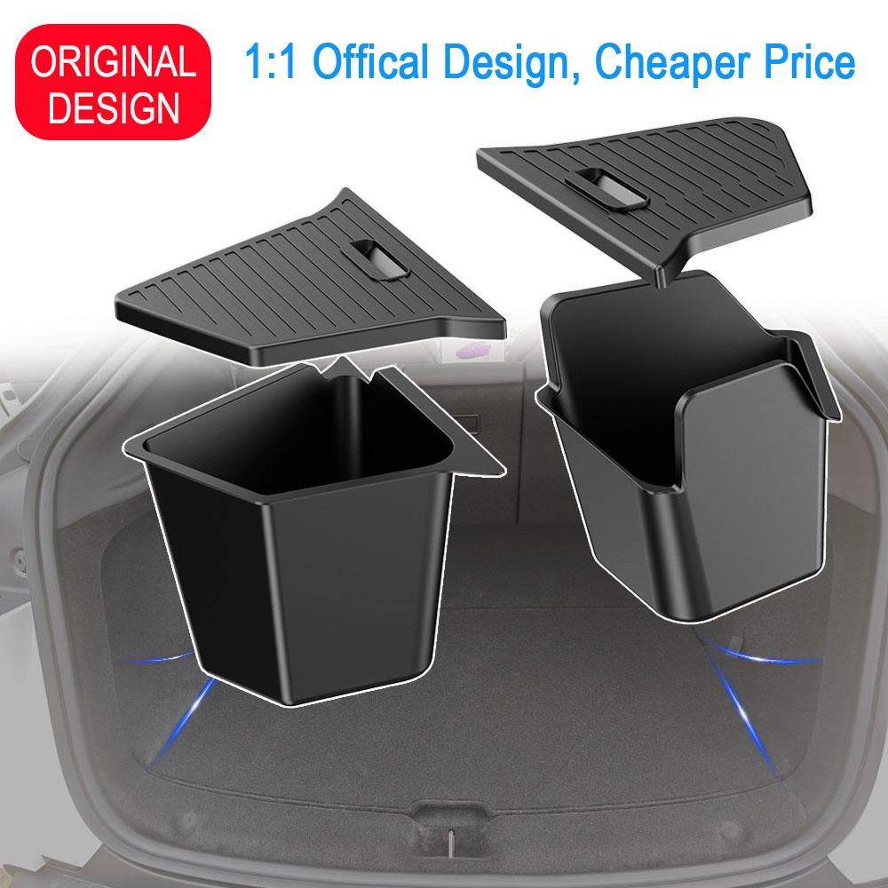 For Tesla Model Y Juniper 2025 2026 Car Trunk Side Storage Box Cover plate organizer Car trunk side storage box refit Accessorys