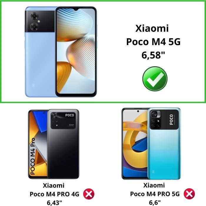 Film de protection - Phonillico® - Xiaomi Poco M4 5G - Pack de 2 - Verre trempé - Résistant aux rayures