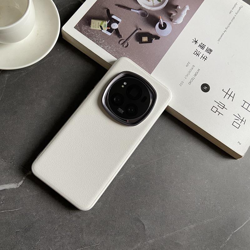 Honor Magic6 Pro Luxury Leather Anti-Fall Protective Case – Simple, Sleek, and Professional.