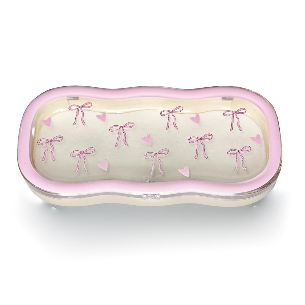 Minimalist Floral Bow Wavy Eyeglass Case,Creative Personalized Glasses Storage Box, Butterfly Kitty Eyewear Holder For Students