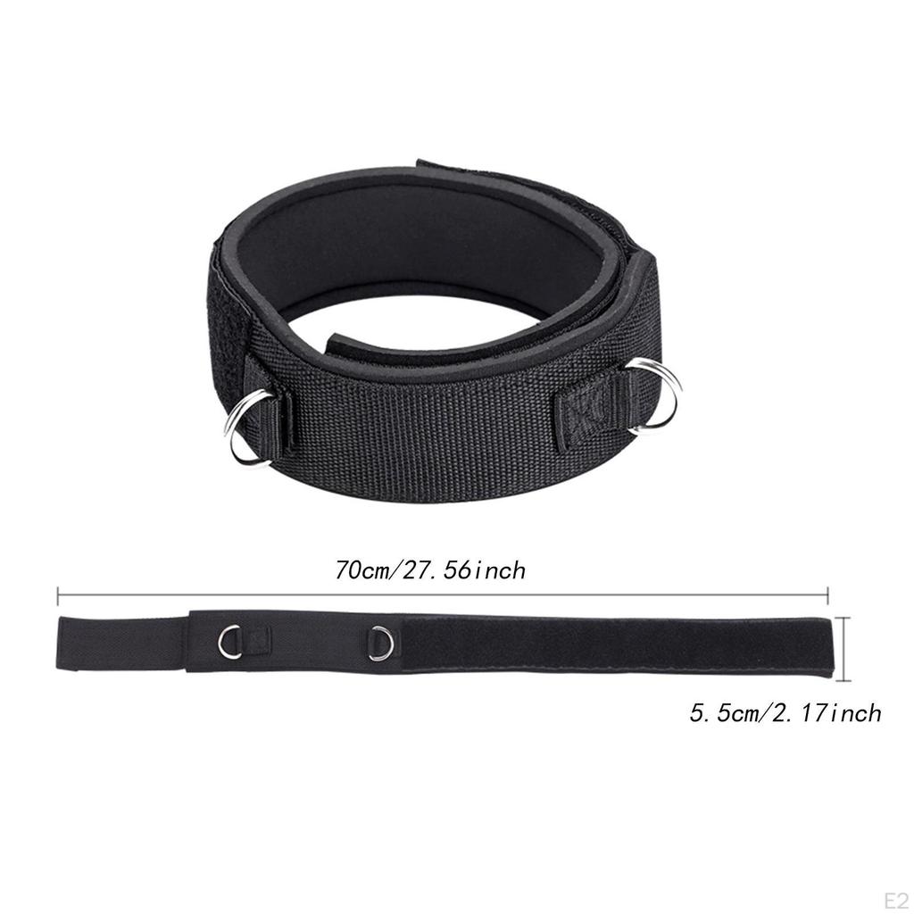 2x Thigh Straps Resistance Belt Adjustable Multifunction Ankle Cuffs Fitness Legs for
