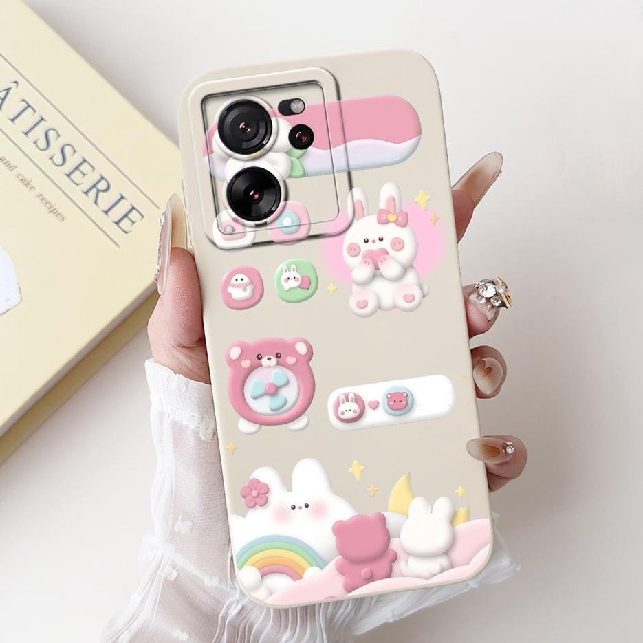 For Xiaomi 13T Pro Case Cool Fashion Machine Painted Cover Soft TPU Matte Phone Case For Xiaomi Mi 13T Pro Mi13T 13TPro 5G Shell