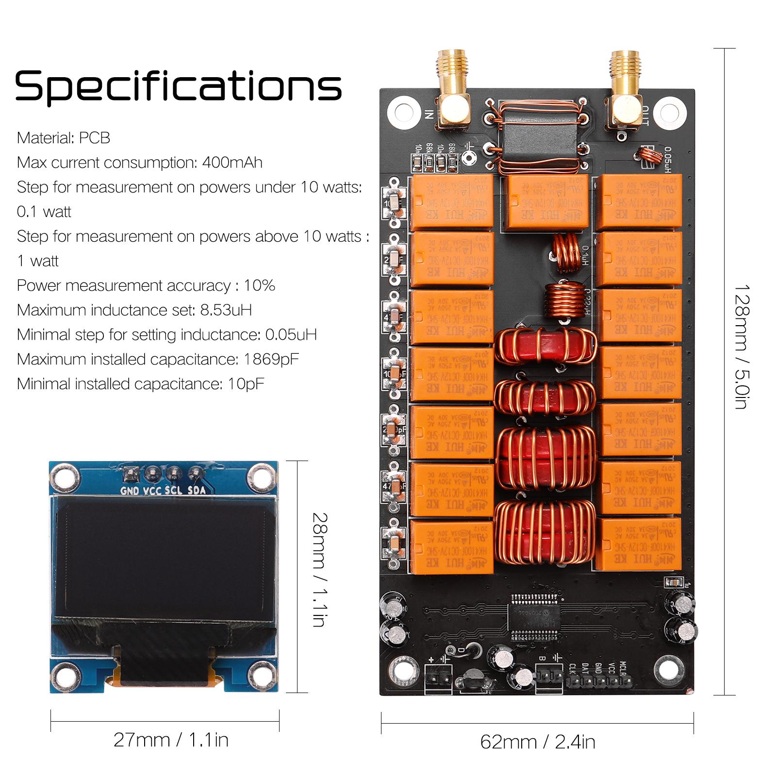 ATU 100 Doe-het-zelf Kits 1.8 50MHz Automatische Antenne Tuner +OLED Firmware Geprogrammeerde Versterker Ontvanger Accessoire