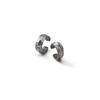 Adjustable 925 Silver Open Couple Rings Unisex Interlocking Minimalist Fashion Jewelry