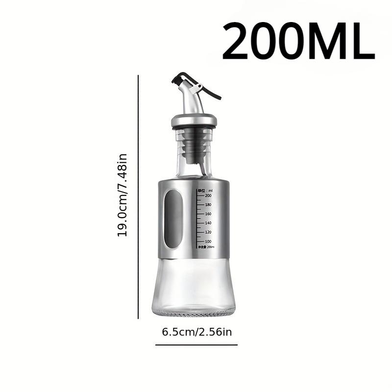 

Стеклянная бутылка для масла, дозатор оливкового масла, автоматический переключатель со шкалой, контейнер для приправ и соусов, кухонные принадлежности для барбекю на открытом воздухе
