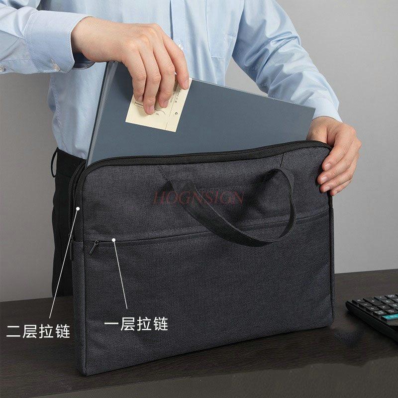 1 Stück Aktenkoffer Leinwand Aktentasche, Herren Handtasche, Offizielle Dokumententasche, d Aktenkoffer Konferenztasche