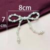 1Pcs Vintage Crystal Bow Woven Pearl Double-Layer Bow Accessories Diy Clothing Shoes Hats And Accessories