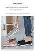 Plus Size Women's Flyknit Breathable Slip-On Canvas Casual Shoes