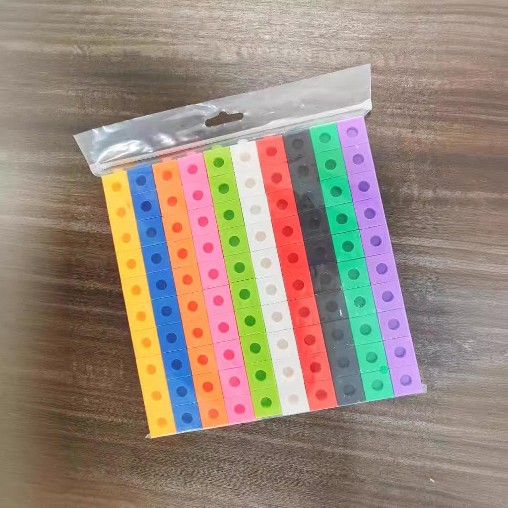 Educational Creative Magic Cubes: 2cm Interlocking Building Blocks - 100-Piece Set for Children