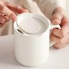 Creative Double-Walled Insulated Coffee Mug 300 ML Stainless Steel Office Water Cup with Scale Rotating Dust Cover Milk Cup Home