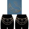 European Style Alloy Heart Waist Chain With Rhinestones For Women And Men