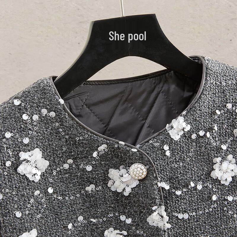 Women's Sequin Embellished Cotton Vest