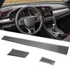 Auto CD Klimaanlagen Bedienfeld Abdeckung Aufkleber Zierleiste Kohlefaser Für Honda Civic 10. Generation 2016 -2021