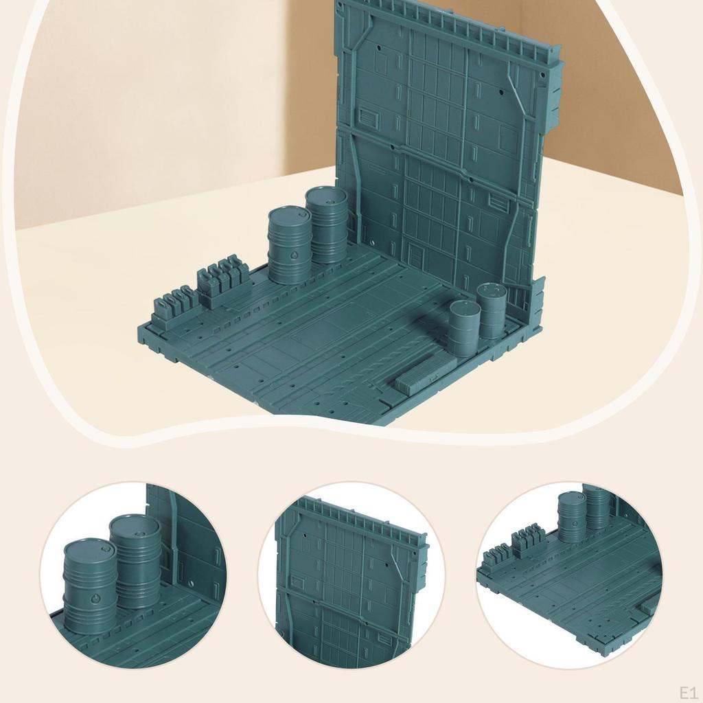 1 Interlocking Base Stand for Figures Modular Display Model Kit Universal Toy Storage Box