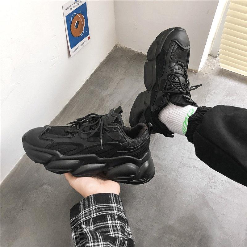 Buy Autumn Men's Platform Sneakers Breathable Men Chunky Shoes
