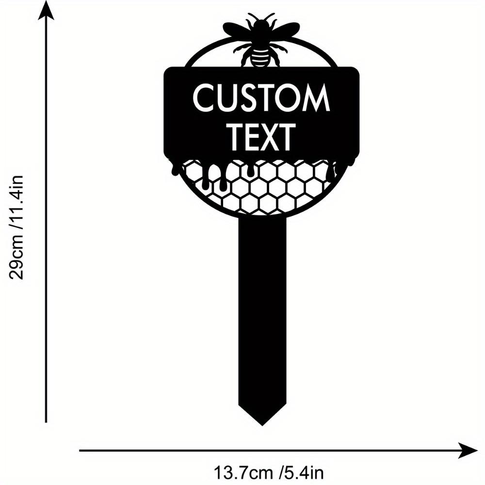 Custom Metal Mom's Garden Sign, Grandma's Garden Stake, Bee Farmer Plaque, Outdoor Gardener Decor, Personalized Gift, Wall Art