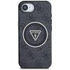 Etui Guess Iml Metal Glitter 4G Circle   Triangle Magsafe Do Iphone 16E Czarny