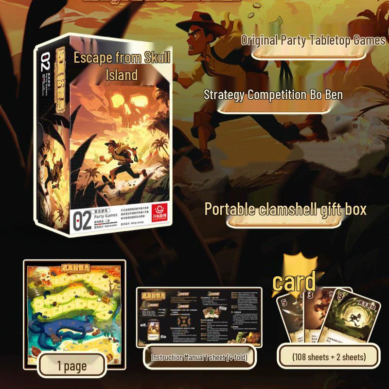 Genuine Family Card Game: Escape from Skull Island Jurassic Circus Adventure