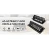 Floor Vent Covers 4 x 10 inch, Adjustable Air Vent Deflectors for Home Floor,Sidewall,Office or Ceiling Black Floor Register