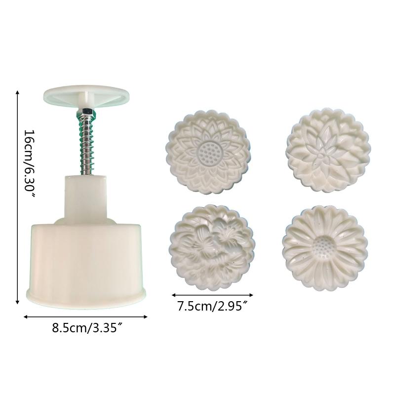 Dessert Mold Mid Autumn Festival Dessert Mould DIY Hand Pressure Fondant Decoration Tools Moon Cake Mold