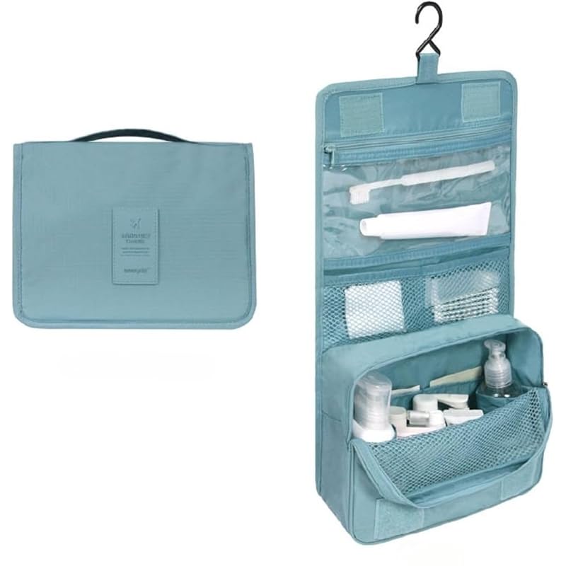 

travel pouch hanging wall hanging trip storage pouch large capacity travel Washroom toiletries hook hanger Fashionable makeup bag storage pouch bag