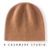 Autumn and winter new cashmere blended warm knitted big head circumference men's and women's cashmere hats