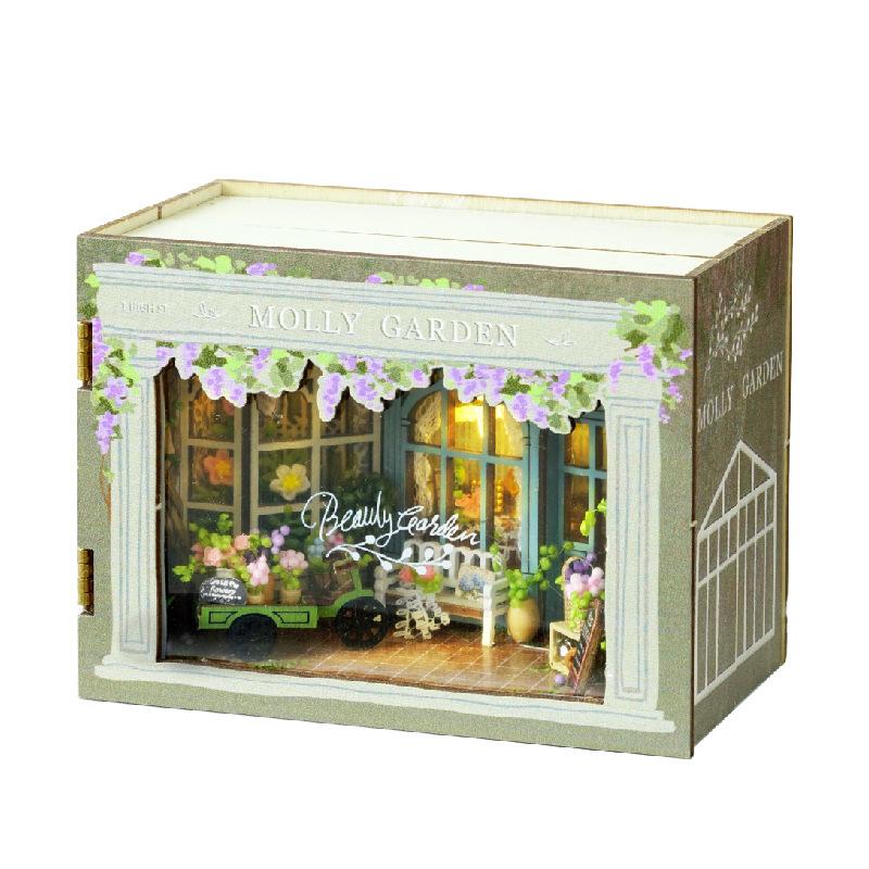 Wooden Mini DIY Doll house Kit For Making And Assembling Room Toys Home Bedroom Decorations With Furniture Dollhouse