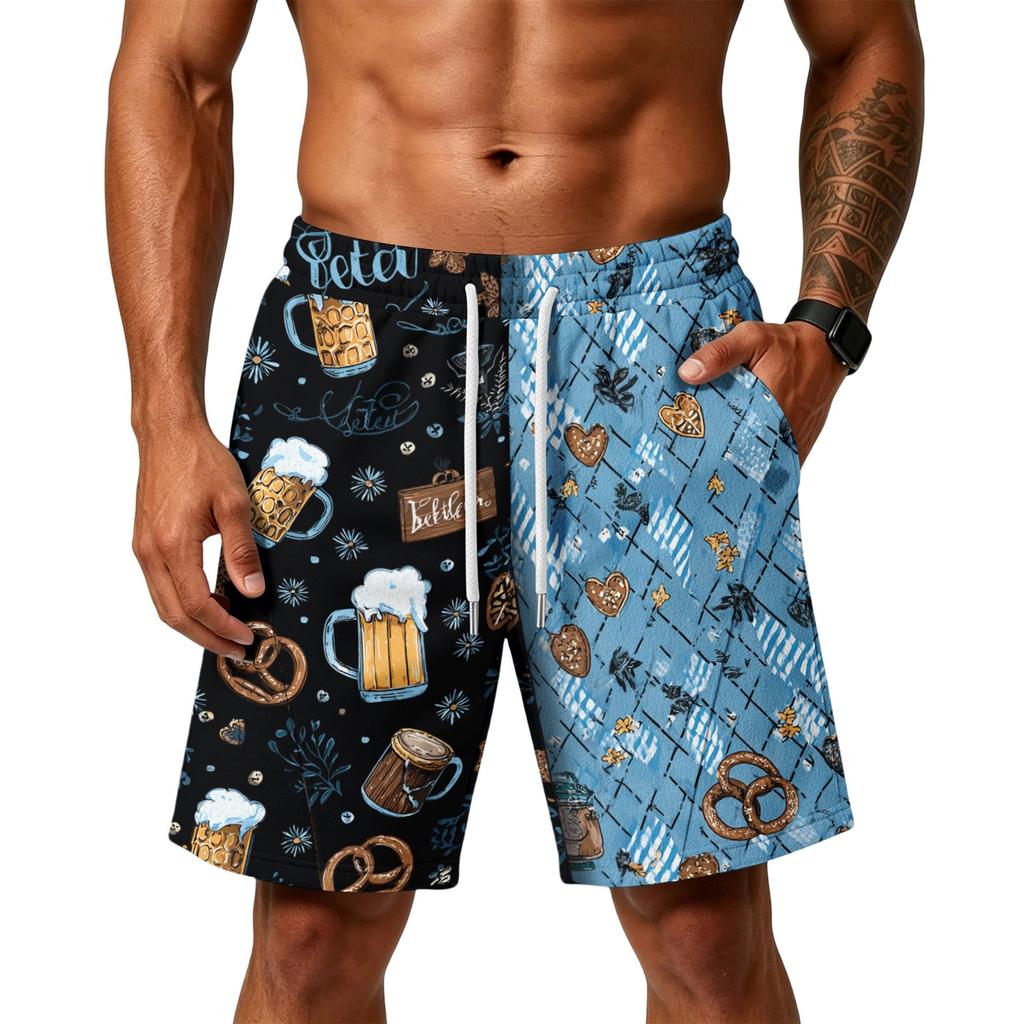 Men's Air Layer Loose Fit Shorts with Pockets for Sports Gym Training and Casual Beachwear Lightweight Comfortable Design