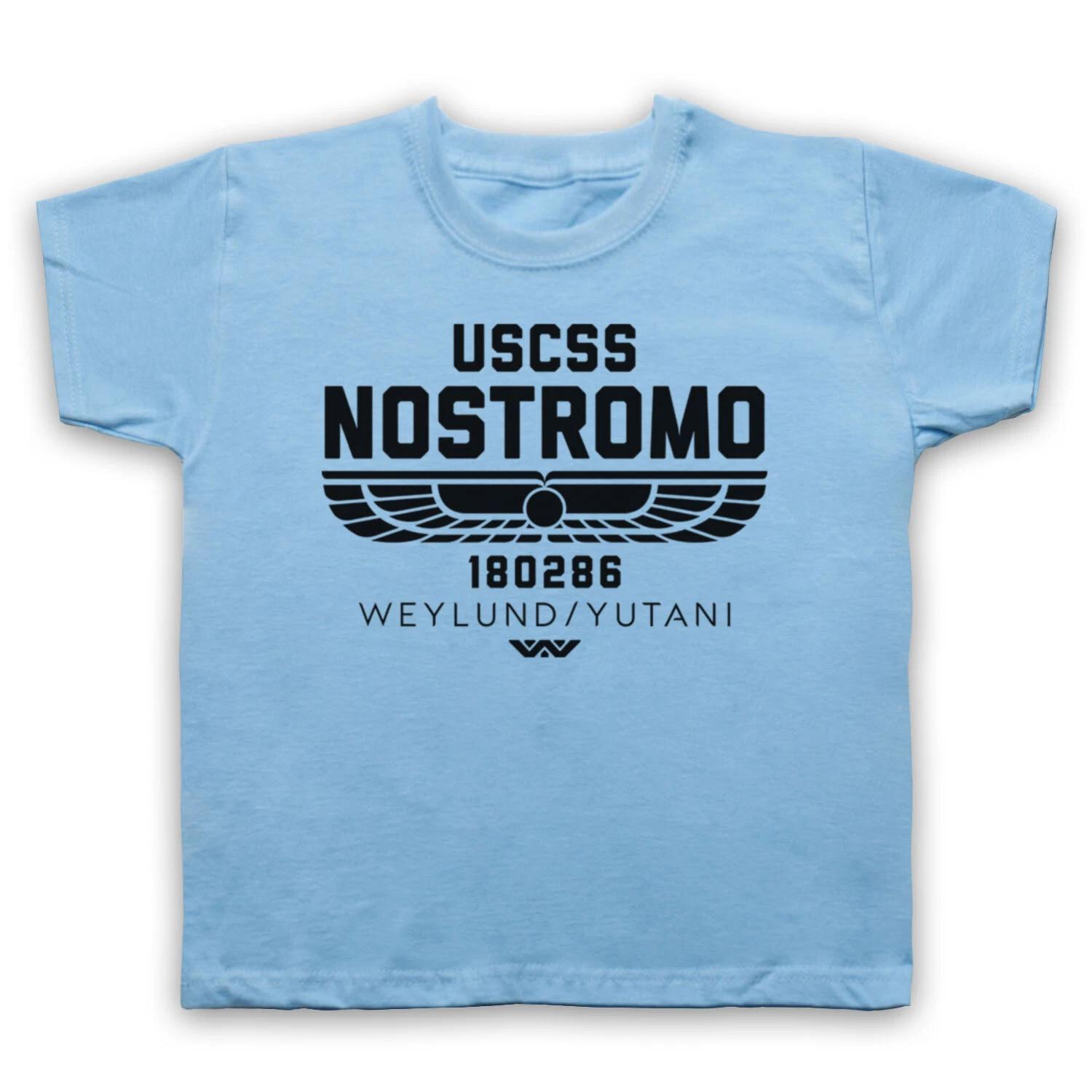 ALIEN USCSS NOSTROMO 180286 НФ КОСМИЧЕСКИЙ КОРАБЛЬ ВЕЙЛАНД ДЕТСКАЯ ДЕТСКАЯ Футболка 130
