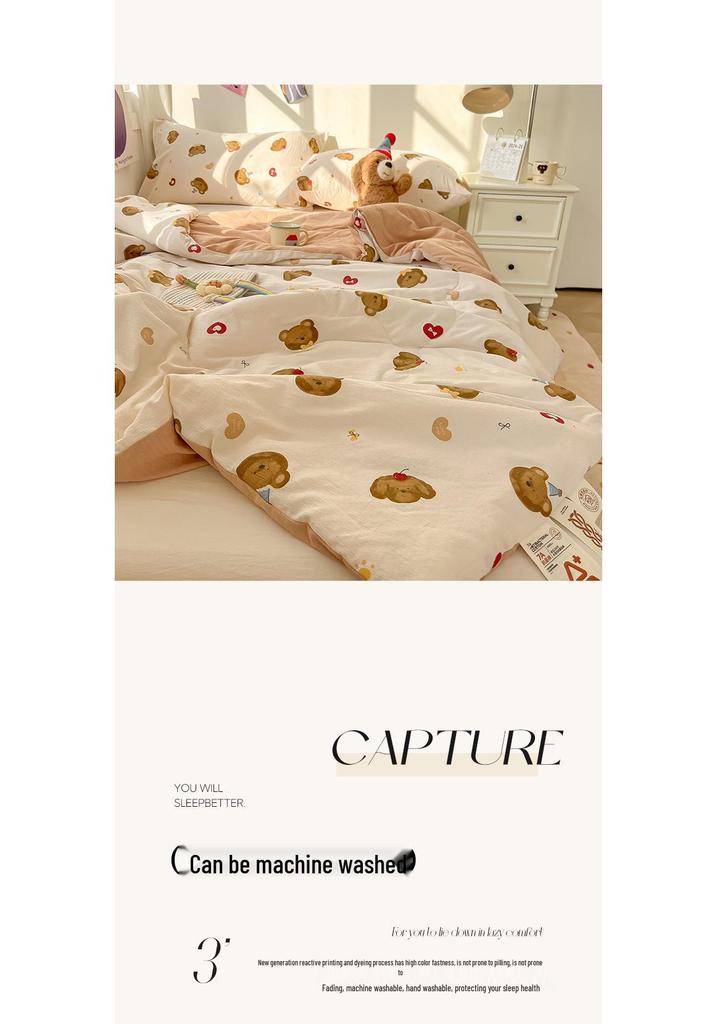 Ultra-Soft Summer Quilt for Mother and Baby - Light, Breathable Cotton for Comfort