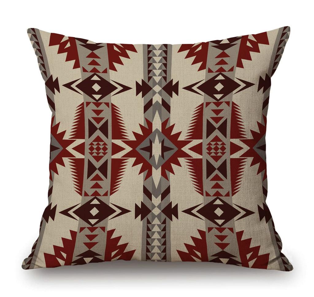 Kokopelli Southwest Kissenbezug Stammesflötenspieler Kissenhülle Native American Stil Heimdeko Boho Geschenk