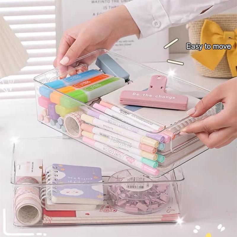 Acrylic Storage Box Desktop Storage Box Cosmetic Household Transparent Acrylic Organising Box Sundries Shelf
