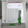Silk Shower Curtain Waterproof Bathroom Partition Curtain Semi-Transparent 3D Three-Dimensional Silk Peva Material Easy To Clean