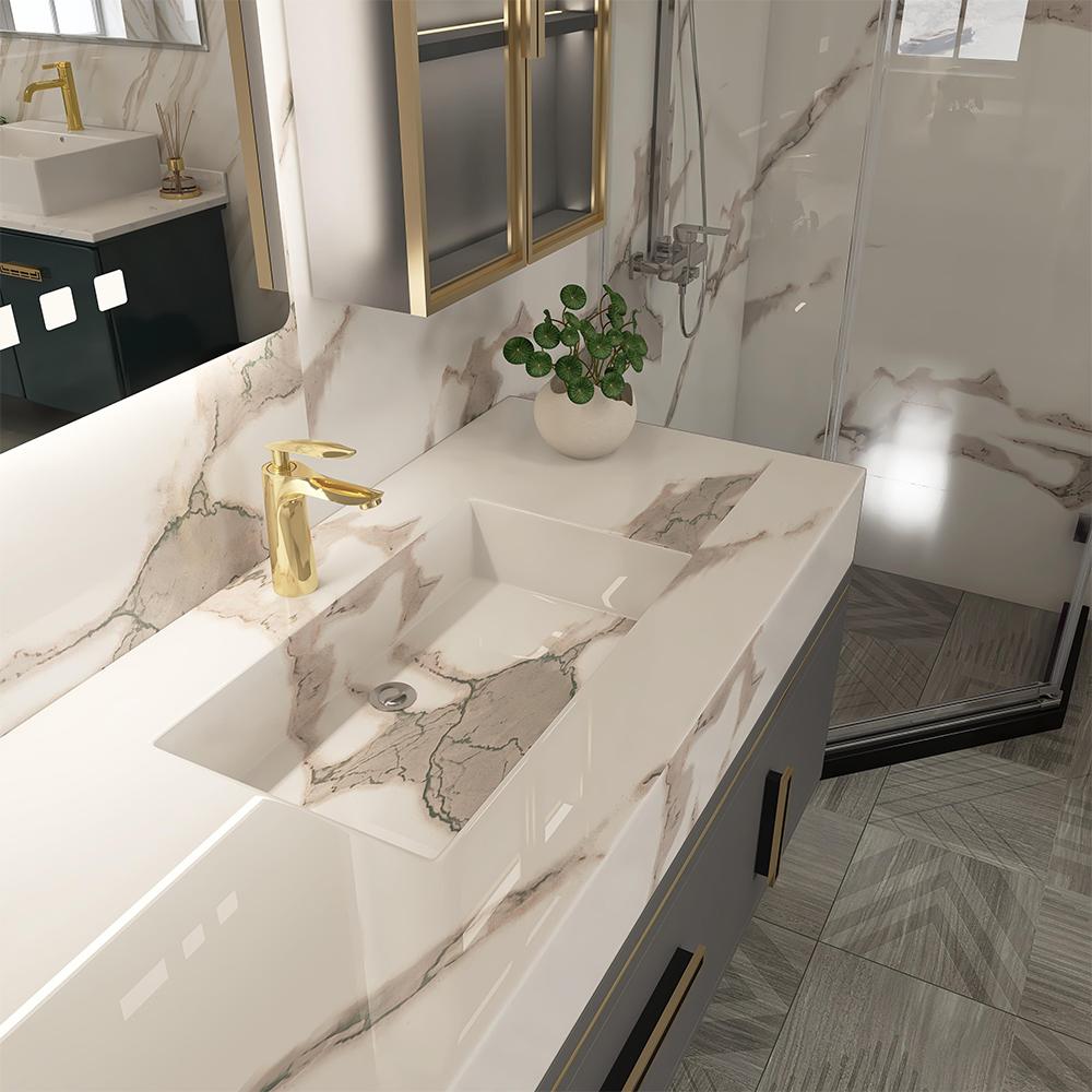 Samolepky na obklady Vodotěsné a odolné proti oleji Kuchyň Vysoká teplotní odolnost Renovace Samolepicí Tapeta na skříňky a pracovní desky